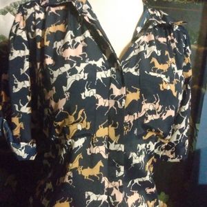 H&M Collard Short sleeve Dress Button up